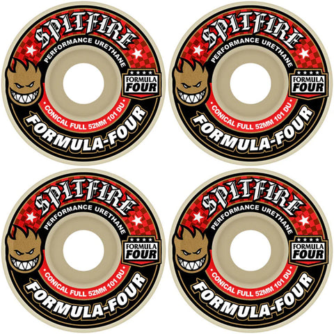 Spitfire Formula Fours Conicals Red Print - 56mm (101 DU)